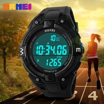 SKMEI Fashion Top Brand Luxury Women Sports Watches Waterproof 50m Back Light Shock Resistant Outdoor Digital Watch Wristwatches - intl  