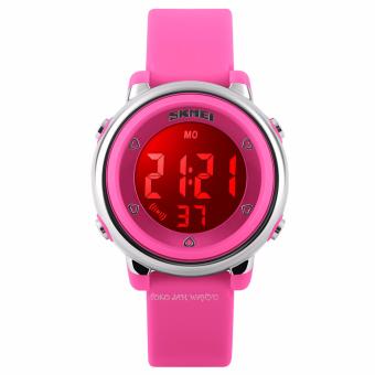 Skmei - Jam Tangan Wanita - Pink - Rubber Strap - 1100-B  