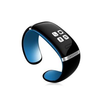 SKMEI LED Watch and Sports Pedometer Bluetooth Bracelet (Blue) - intl  