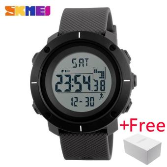 SKMEI Men Sports Watches Pedometer Calories Digital Wristwatches Chrono Back Light Repeater Waterproof Relogio Masculino 1215  