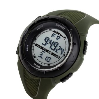 SKMEI merek Watch 1025 wanita militer olahraga mode silikon tali Waterproof LED Digital Clock Digital jam tangan  