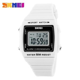 SKMEI New Fashion Woman Watches LED Bracelet Digital Watches Back Light Clock Sports Watches 1136 - intl  