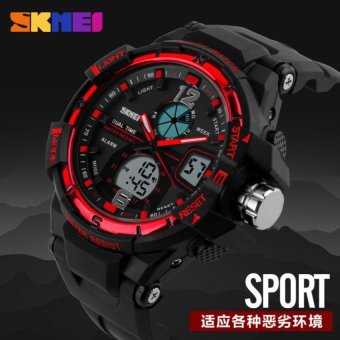 Skmei Sports Watch For Men / Boy / Student / Mens Digital WatchesLED Water Resistant 1148 Black - intl  