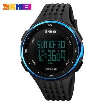 Skmei Sports Watch For Men / Boy / Student / Mens Digital WatchesLED Water Resistant 1219 Black(Not Specified)(OVERSEAS) - intl  