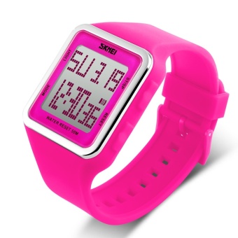 SKMEI watches women fashion sports digital dials 50M waterproof quality rubber band 1139 - intl  