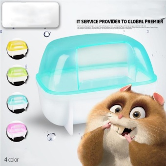 Small Animal Hamster Squirrel Sauna Sand Bath Room Bathing BathroomPotty Toilet - intl