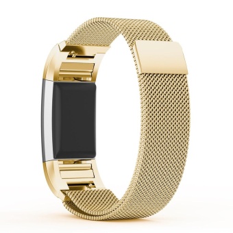 Small Milanese Stainless Steel Watch Band Strap Bracelet For Fitbit Charge 2 GD - intl  
