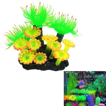 Gambar Soft Artificial Resin Coral Fish Tank Aquarium Lovely DecorationYE  intl