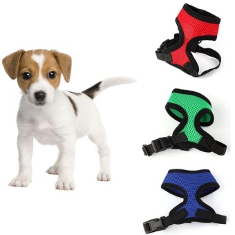 Gambar Soft Mesh Dog Harness Pet Puppy Cat Cloth Control Strap Vest XS S M L XL   intl