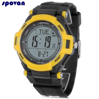 SPOVAN MINGO 2 Digital Sports Watch Altimeter Pedometer Compass Chronograph 3ATM Wristwatch - intl  