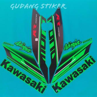 Gambar Stiker Motor Ninja Rr 250 Mono 2016 Hijau