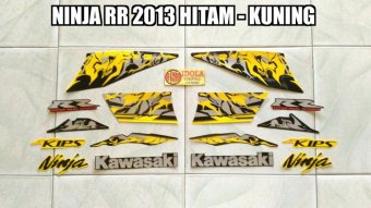 Gambar Striping Ninja Rr 2013 Hitam   Kuning