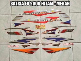 Gambar Striping Satria Fu 2006 Hitam   Merah