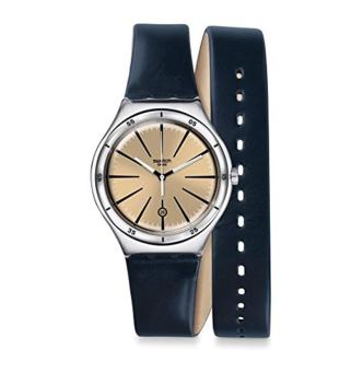 Swatch Women's YWS408 Analog Display Swiss Quartz Blue Watch - intl  