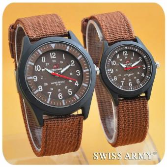 Swiss Army - Jam Tangan Couple Pria Wanita - Strap Canvas - SA-3577  