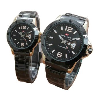 Swiss Army - Jam Tangan Couple - Stainess Steel - SA 1580 BG  