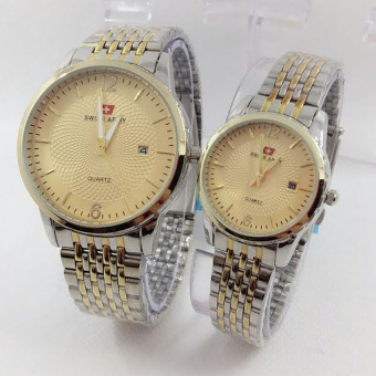 Swiss Army - Jam Tangan Couple - Stainless Steel - SA 2987 Combi  