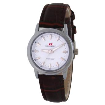 Swiss Army Ladies Casual SA TW1883 BROWN SIL - Jam Tangan Wanita  