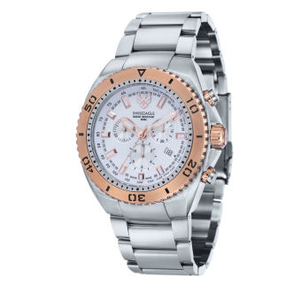 Swiss Eagle CARRIER SE-9072-33 Men's Stainless Steel Solid Bracelet Watch  