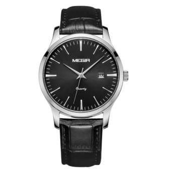 TATA MEGIR Mens Watches Male Table Minimalist Fashion WatchWaterproof Sports Watch 4154 (Black) - intl  