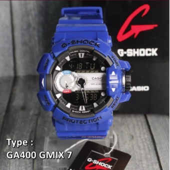 TERBARU... G Shock Casio Gmix Full BLUE BIRU GA400 GBA400 . Jam Tangan Pria & Anak Anak SKMEI  