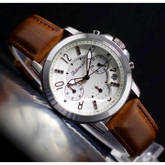 TETONIS CHRONOGRAPH-JAM TANGAN WANITA-STRAP KULIT-TSN8099T