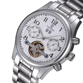Tevise 5351 Top Brand Luxury Tourbillon Digital Casual Watch Men Business Wristwatch Automatic Mechanical Fashion Wrist Watches - intl  