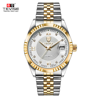 TEVISE merek teratas Men Fashion Waterproof jam tangan mewah arloji mekanis otomatis bisnis jam tangan pria - Internasional  