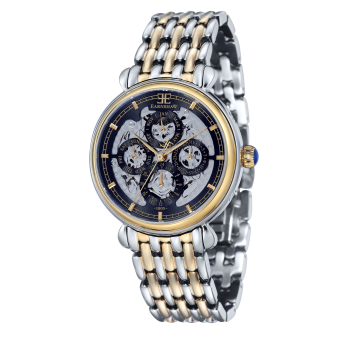 Thomas Earnshaw GRAND CALENDAR ES-8043-44 Men's Two Tones Ionic Plating Solid Bracelet Watch - intl  