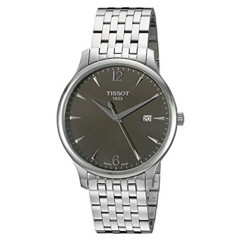 Tissot Men's T0636101106700 Silver-Tone Stainless Steel Anthracite Dial Watch (Intl)  