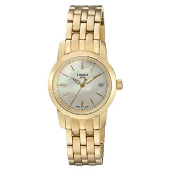 Tissot Women's 'Classic Drean' Swiss Quartz and Gold-Tone-Stainless-Steel Automatic Watch, Color: (Model: T0332103311100) (Intl)  