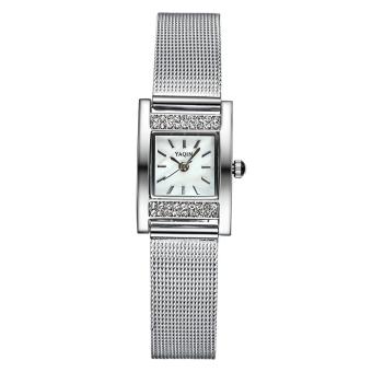 toobony YAQIN Yaqin brand watches female belt fashion square diamond dial watches  