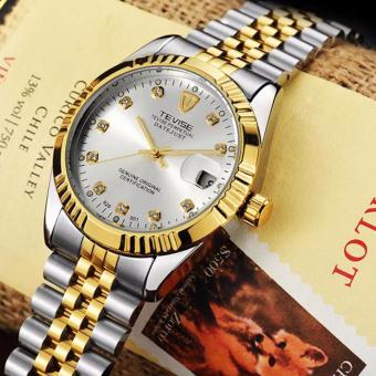 Top Brand Luxury Waterproof Automatic Watch Men Mechanical Watch Luminous Sport Casual Watch Relogio Automatico Masculino TEVISE(White) - intl  