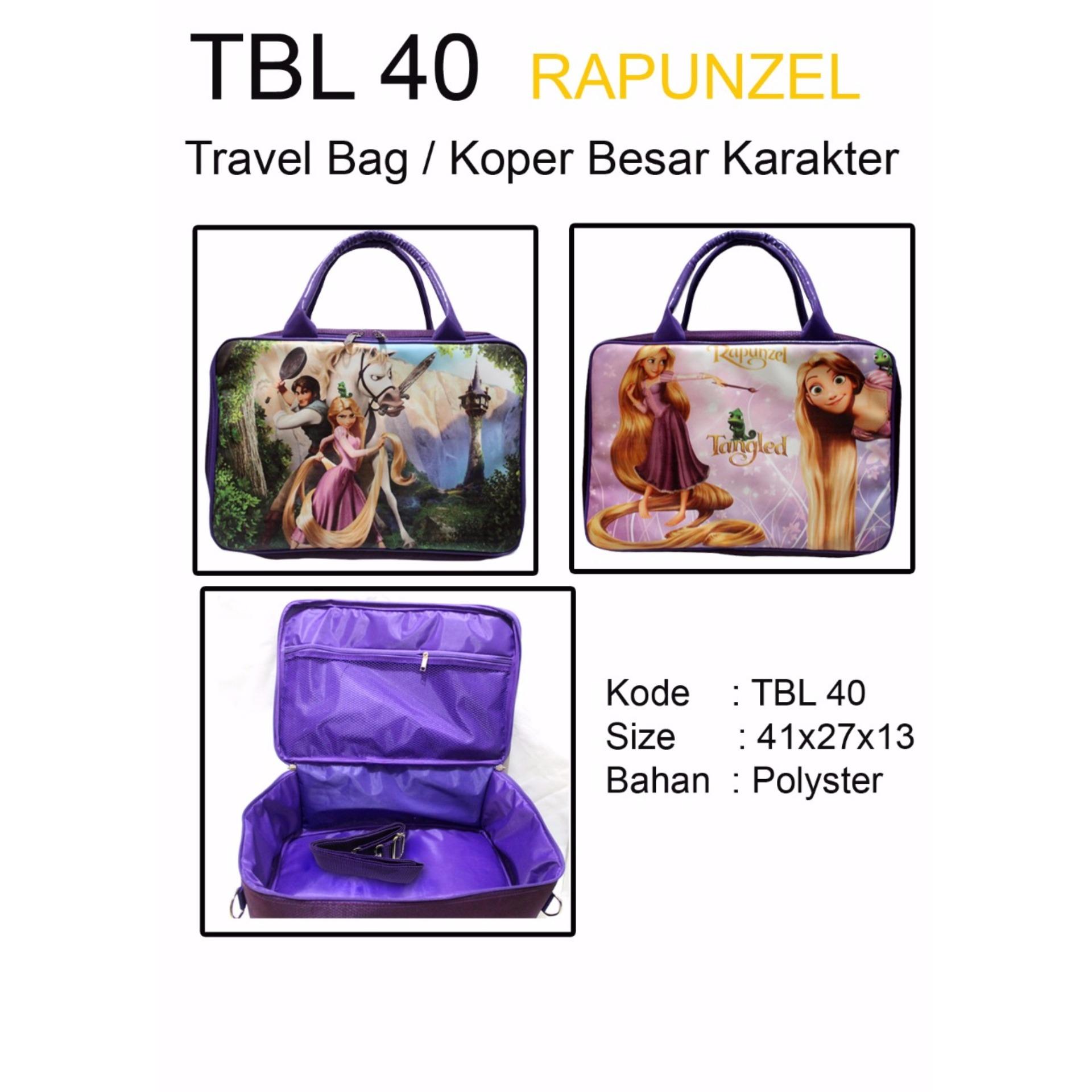 TRAVEL BAG / KOPER BESAR KARAKTER RAPUNZEL