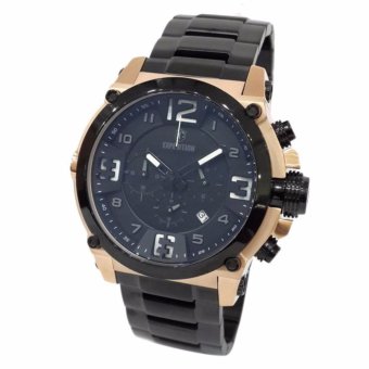 Triple 8 Collection - Expedition 6605MCBBRBA Rose Gold and Black - Jam Tangan Pria  