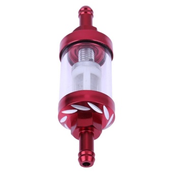 Gambar Universal 8mm CNC Gas Fuel Oil Filter for Motocross ATV Dirt Bike(Red)   intl