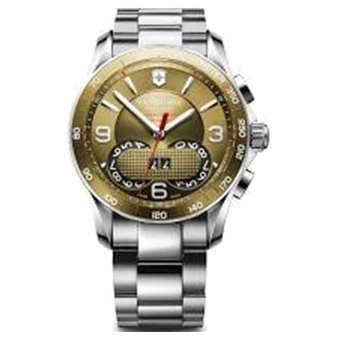 Victorinox Unisex 241619 Chrono Classic Analog Display Swiss Quartz Silver Watch (Intl) - intl  