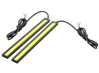 Gambar voovrof Waterproof 6W 6000K Slim LED Daylight Driving Lamp for Car(Black,Yellow)   intl