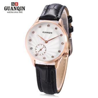 [WHITE AND BLACK] GUANQIN GS19052 Female Quartz Watch - intl  