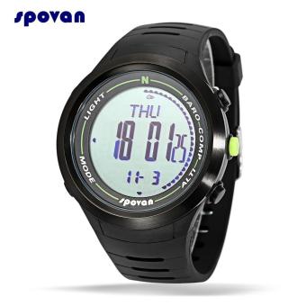 [WHITE] SPOVAN Leader2G Digital Outdoor Sports Watch Altimeter Compass Barometer Weather Forecast Wristwatch - intl  