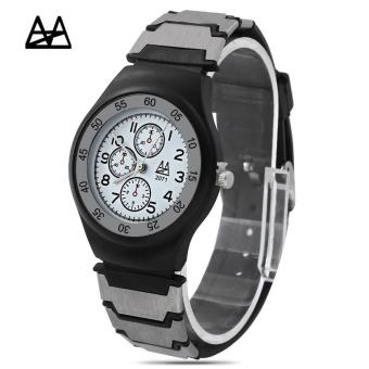 [WHITE] Zuimeier 2071 Male Quartz Watch Decorative Sub-dial - intl  