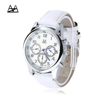 [WHITE] Zuimeier A135 Male Quartz Watch Decorative Sub-dial - intl  