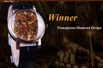 WINNER Men's Wrist Automatic Watch Men Top Brand Luxury Clock Business Army Mechanical Watches Sport Military Clocks Gift 067 - intl  