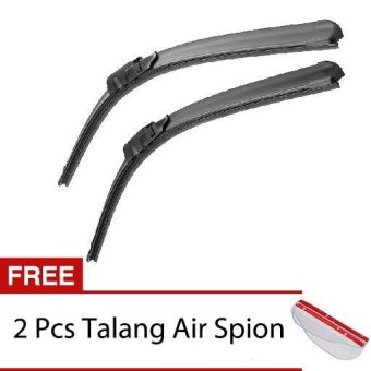 Gambar Wiper Mobil Frameless 1 Set   Toyota Avanza   Free 2 Pcs Talang AirSpion Clear