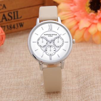 WomenSilver Caic Three eyeeather Braceset Quartz Watch  