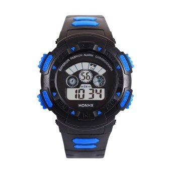 WSJ Men boy Multi Function Sports Watch LED Analog Digital Waterproof Blue - intl  