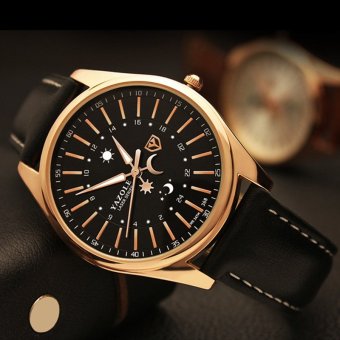 YAZOLE atas merek mewah jam tangan pria jam tangan pria jam tangan Waterproof bisnis kinyang kuarsa dunia yzl368h - hitam - ???? ??????  