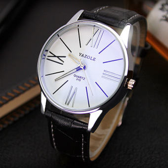 YAZOLE Brand Watch Men Women Watches Quartz Wristwatches Female Male Quartz-watch YZL315-Black - intl  