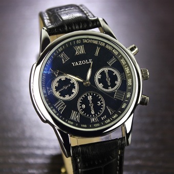 YAZOLE Brand Watch Men Women Watches Quartz Wristwatches Female Male Quartz-watch YZL317H-Black - intl  