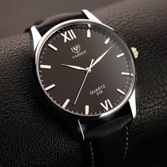 YAZOLE merek jam tangan pria jam tangan pria jam kuarsa bisnis yzl318h - hitam - ???? ??????  